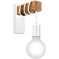Aplique de pared TOWNSHEND- aplique de pared vintage con 1 bombilla en diseño industrial- lámpara retro de acero y…